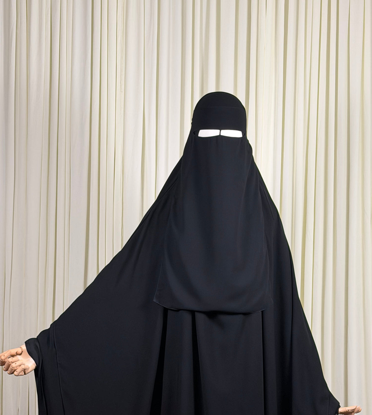1  Layer Niqab | Nose string -Black