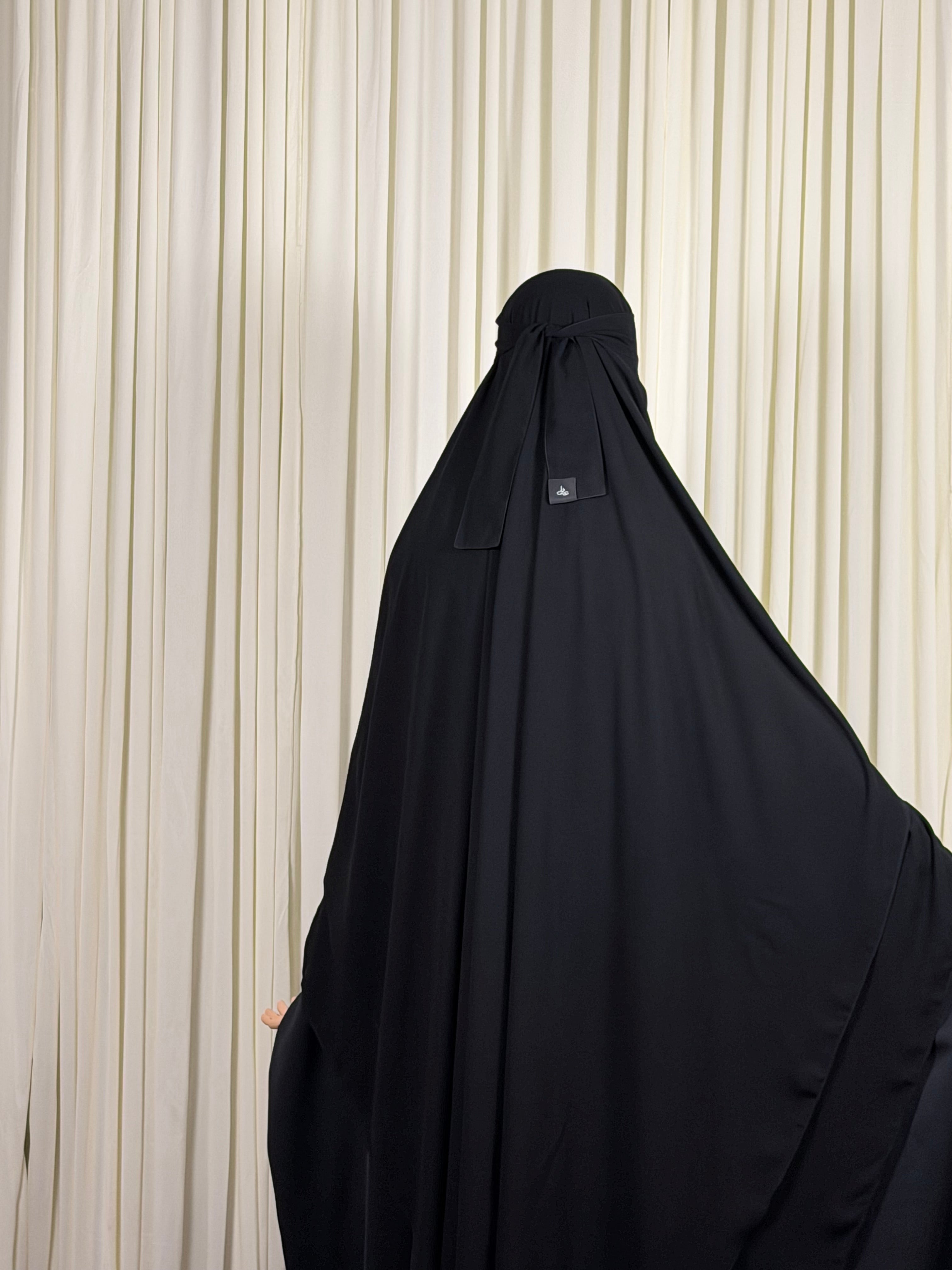 1  Layer Niqab | Nose string -Black