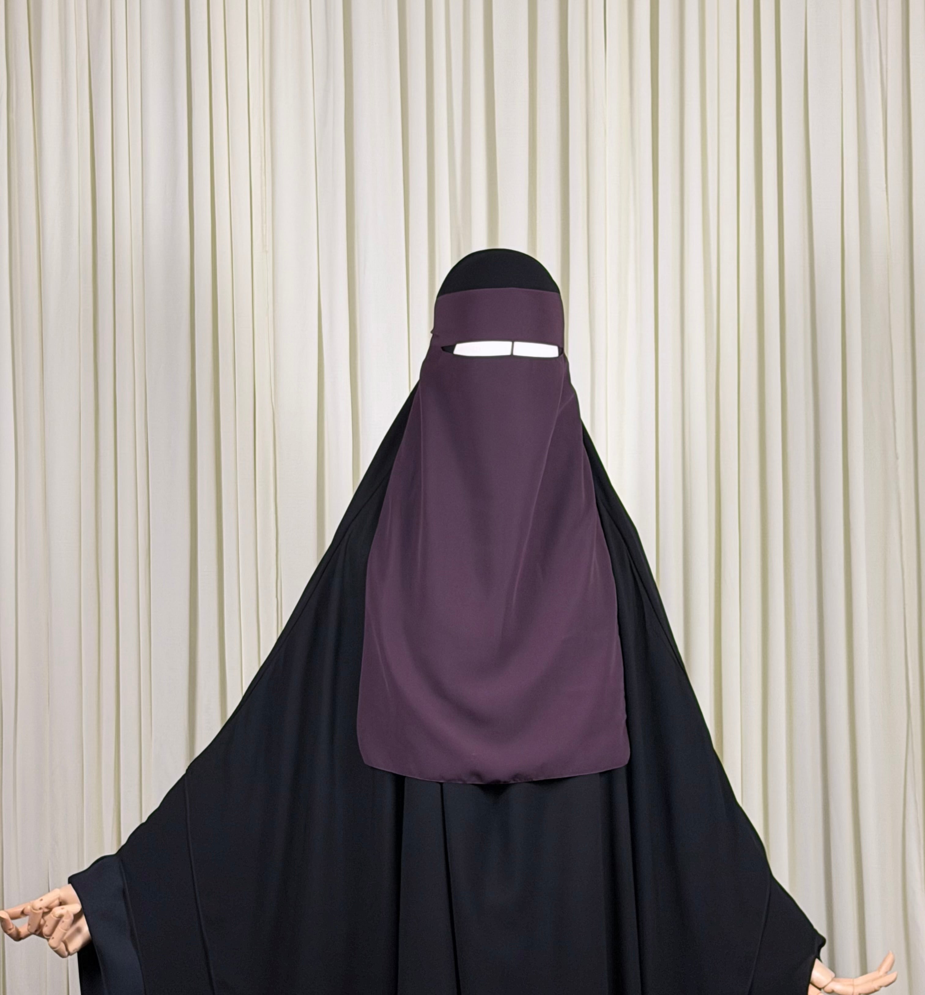 1  Layer Niqab | Nose string - Dark Purple