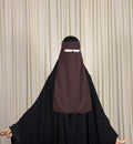 1  Layer Niqab | Nose string - Dark Brown