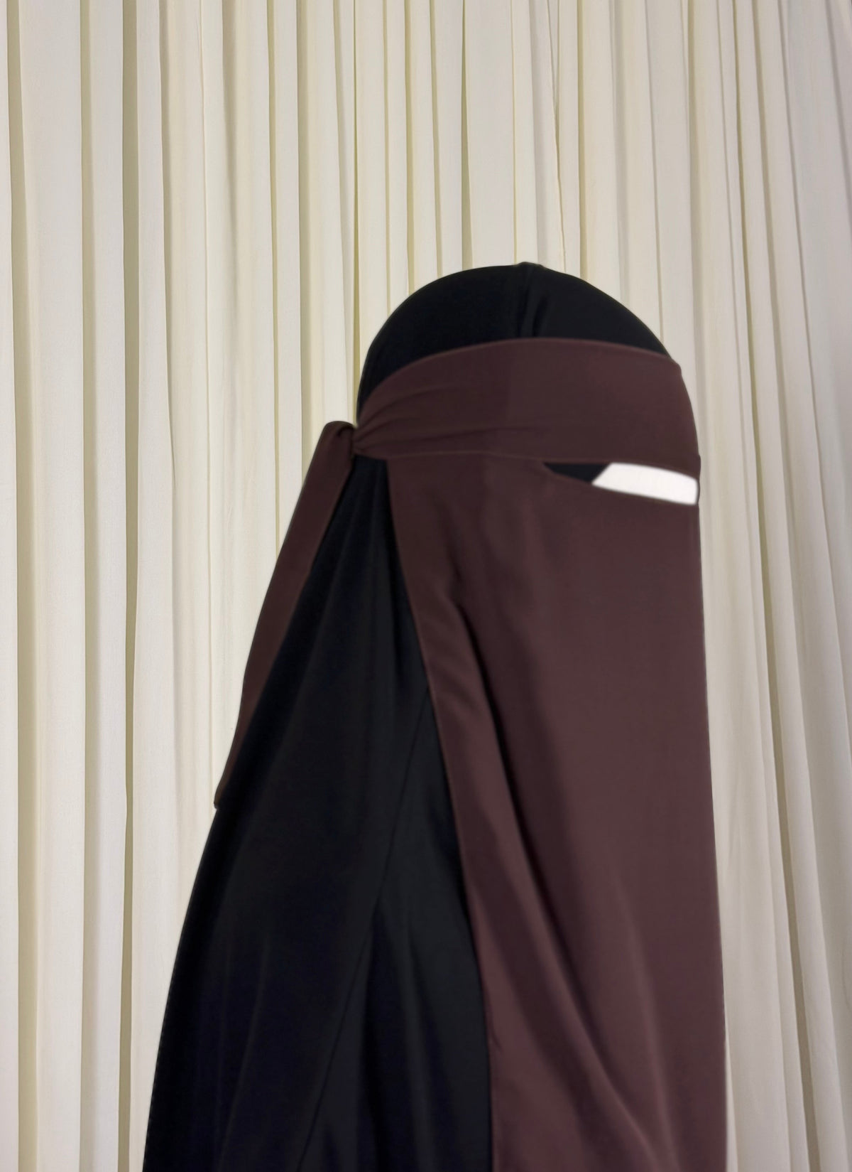 1  Layer Niqab | Nose string - Dark Brown
