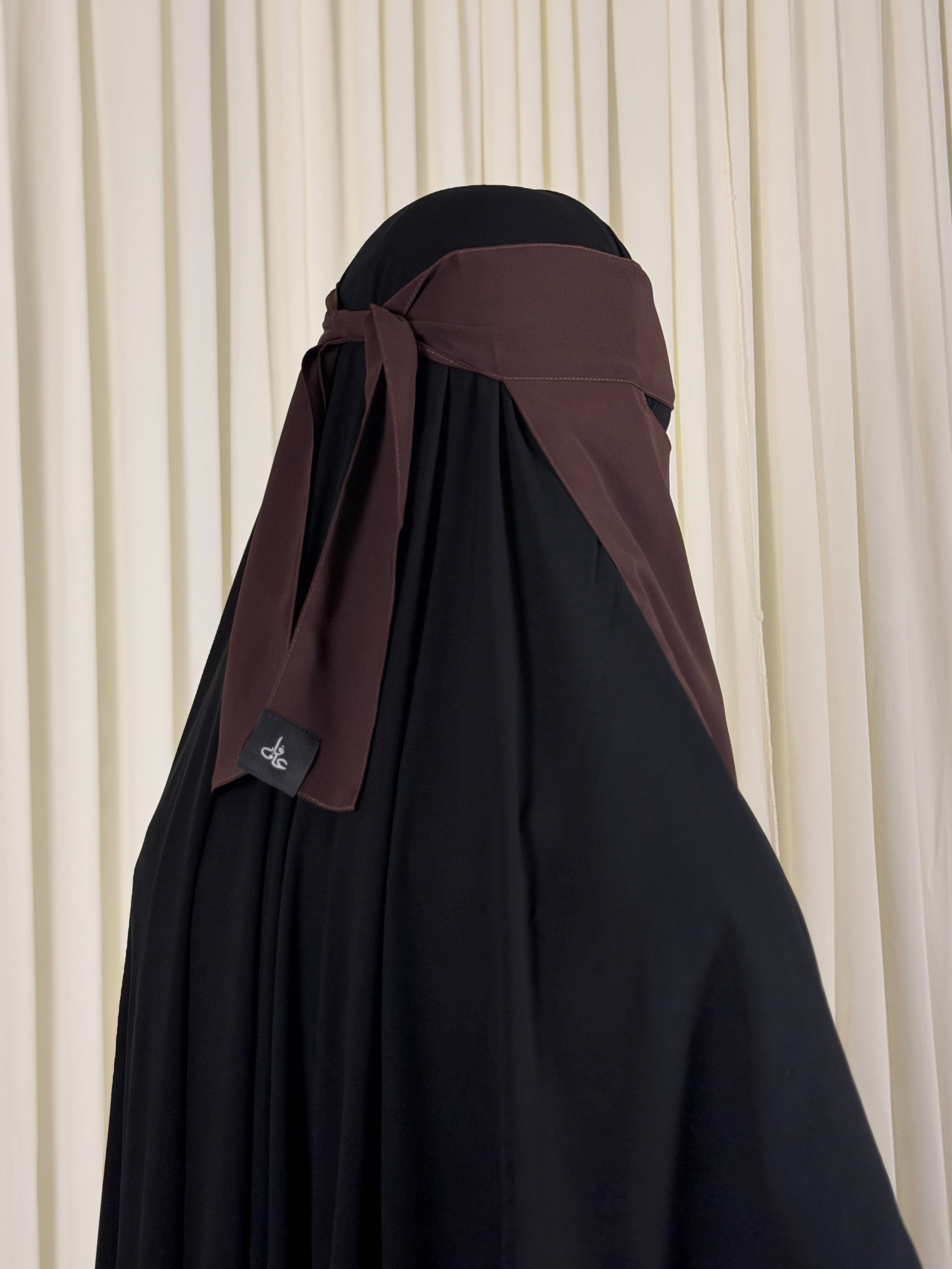 1  Layer Niqab | Nose string - Dark Brown