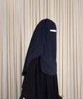 Three Layer Niqab | Medium - Navy