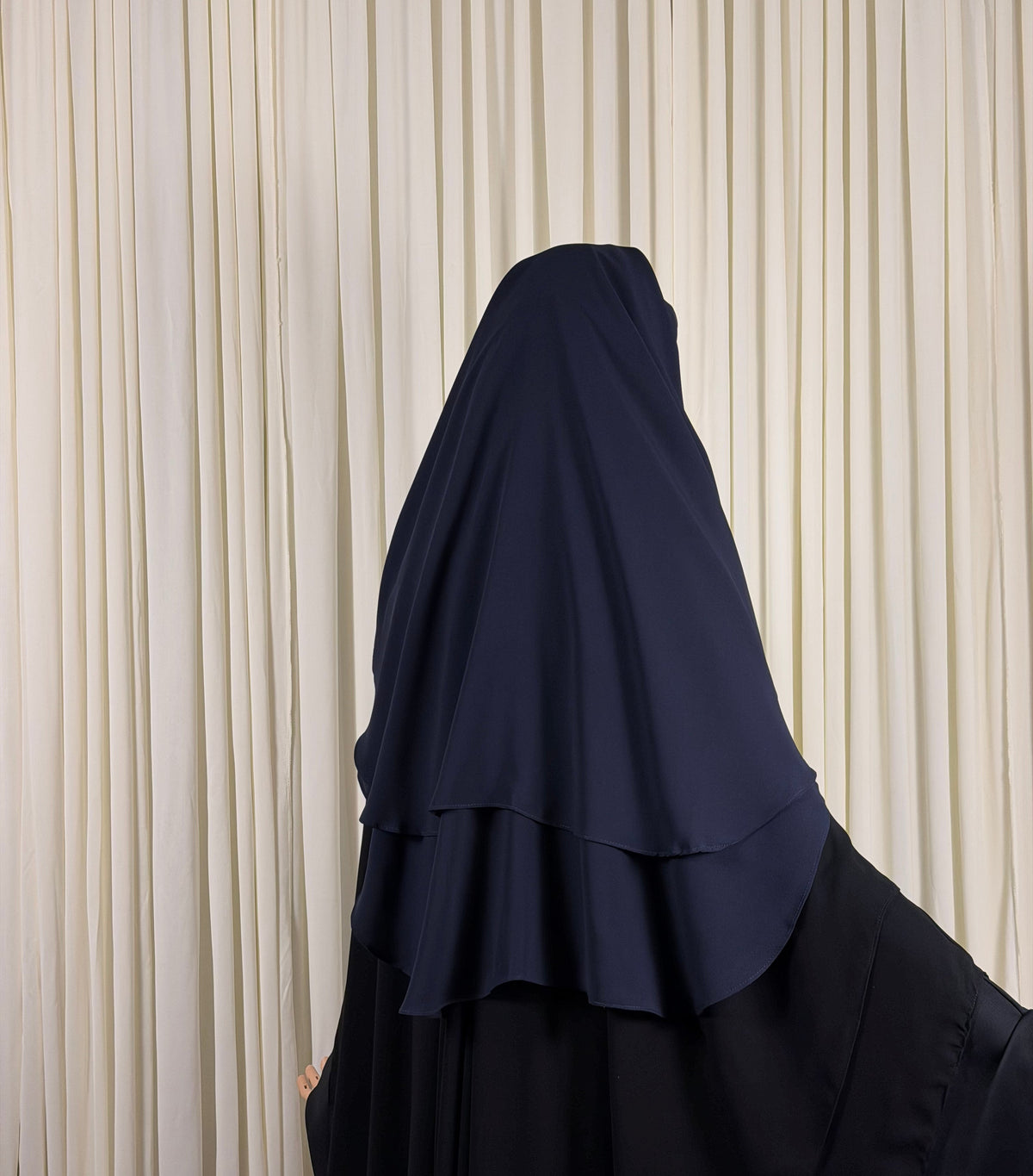 Three Layer Niqab | Medium - Navy