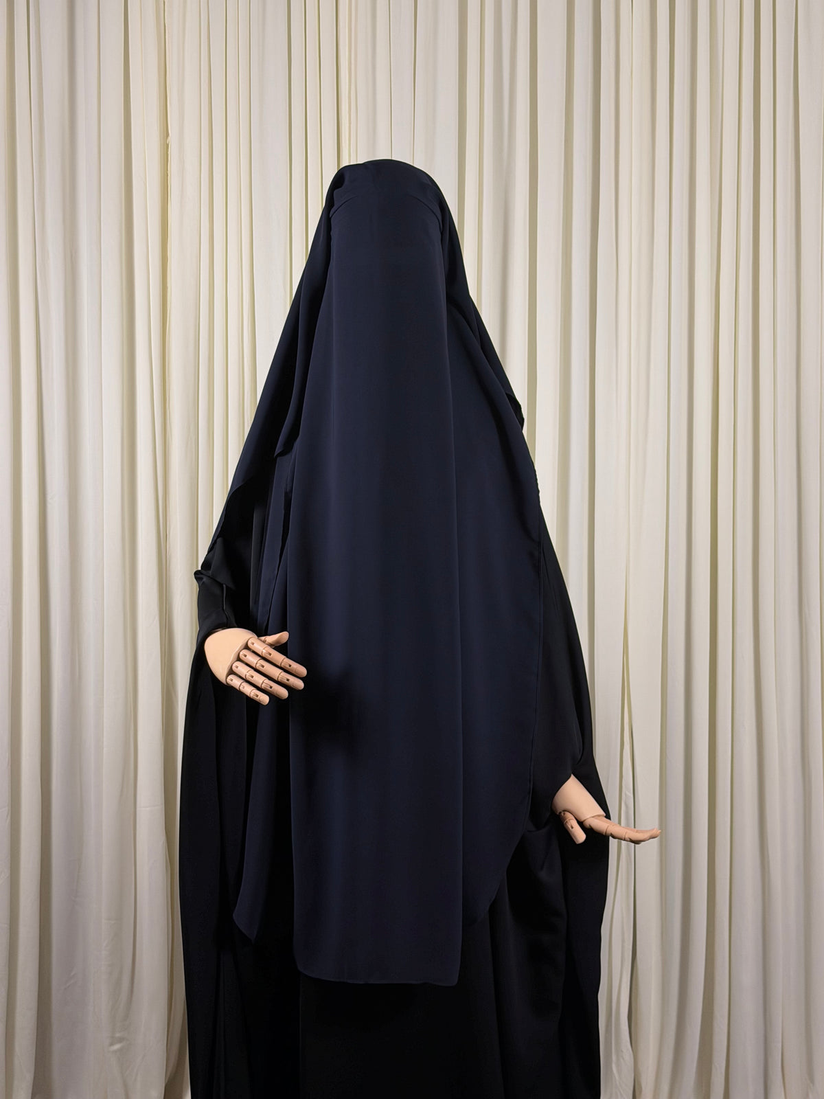 Three layer Niqab | XL - Navy