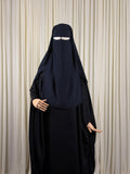 Three layer Niqab | XL - Navy