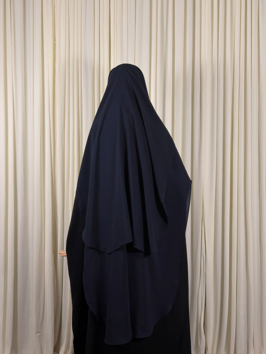 Three layer Niqab | XL - Navy